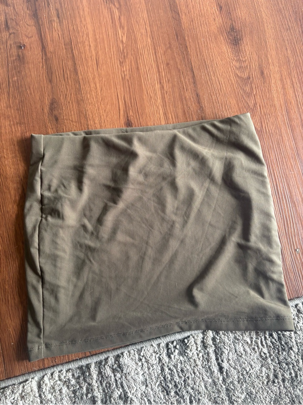 SHEIN Olive Green Bodycon Mini Skirt